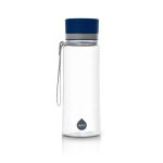 EQUA sticlă din plastic fără BPA 600 ml - Albastru simplu