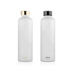 EQUA MISMATCH sticlă de apă din sticlă 750 ml - Velvet Black