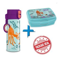   ARS UNA set sticlă de apă și cutie de prânz - My Secret Garden 2