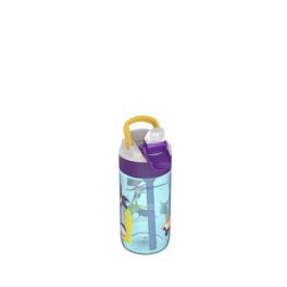   KAMBUKKA LAGOON Toekan Love sticlă din plastic cu pai – 400 ml