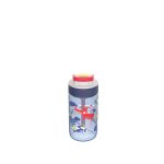 KAMBUKKA LAGOON Blue Flamingo sticlă de apă din plastic cu pai – 400 ml