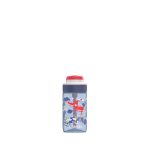 KAMBUKKA LAGOON Blue Flamingo sticlă de apă din plastic cu pai – 400 ml