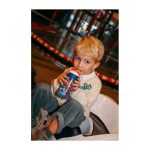 KAMBUKKA LAGOON Blue Flamingo sticlă de apă din plastic cu pai – 400 ml