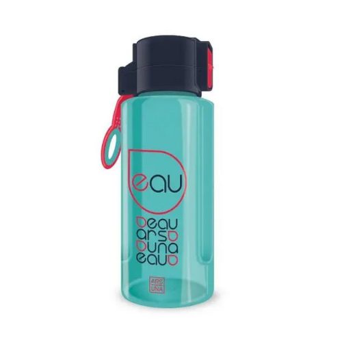 Sticlă de apă 650 ml ARS UNA din plastic fără BPA - turcoaz - negru