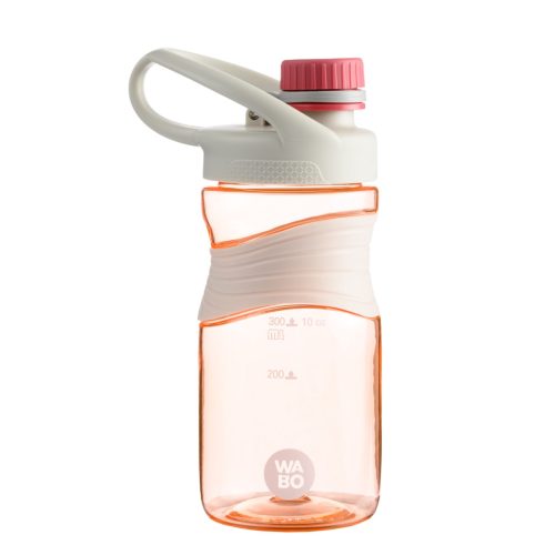 WABO sticlă din plastic fără BPA cu capac filetat - 450 ml - Roz